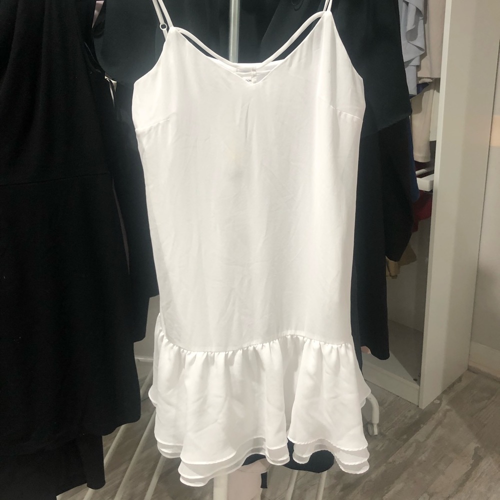 BCBGeneration White Spaghetti Strap Summer Dress NWT